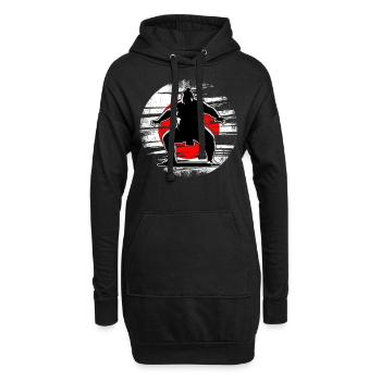 Sumo - Hoodie-Kleid - Schwarz - Vorne