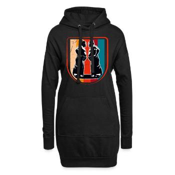 Sumo - Hoodie-Kleid - Schwarz - Vorne