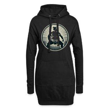 Sumo - Hoodie-Kleid - Schwarz - Vorne