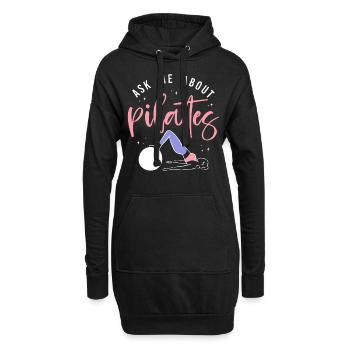 Instructeur de Pilates Enseignant Demandez-moi - Sweat-shirt à capuche long Femme - noir - Devant