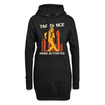 Tap Dance Mode Activated Tap Dancing Tap Dancer - Hoodie-Kleid - Schwarz - Vorne