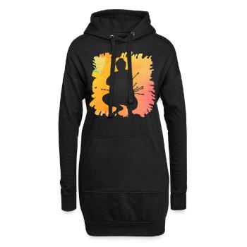 Sumo - Hoodie-Kleid - Schwarz - Vorne