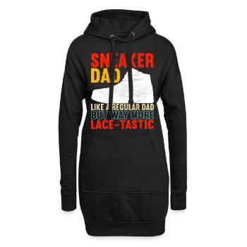 Sneakerhead Collectionneur de baskets - Sweat-shirt à capuche long Femme - noir - Devant