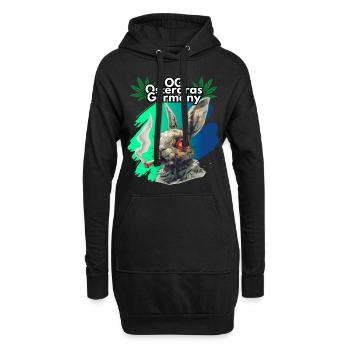 OG Ostergras Allemagne. Herbe, Marijuana, Cannabis, - Sweat-shirt à capuche long Femme - noir - Devant