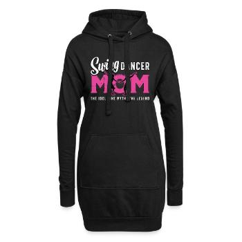 Danseuse Swing Maman L’Idole Le Mythe La Danse Sport - Sweat-shirt à capuche long Femme - noir - Devant