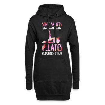 Pilates Instructor Teacher Some - Hoodie-Kleid - Schwarz - Vorne