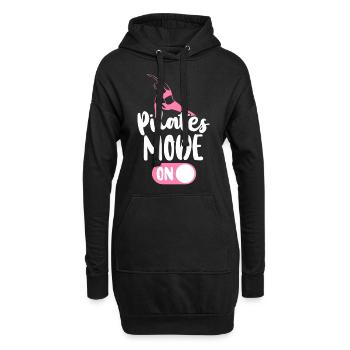 Pilates Instructor Teacher Pilates - Hoodie-Kleid - Schwarz - Vorne