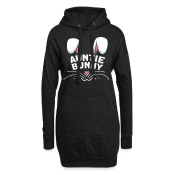 Auntie Bunny - Hoodie-Kleid - Schwarz - Vorne