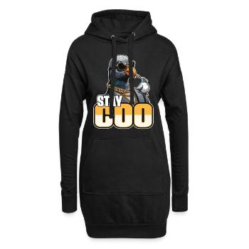 Homing Pigeon Stay Coo Bird Watching Pigeon Lover - Hoodie-Kleid - Schwarz - Vorne