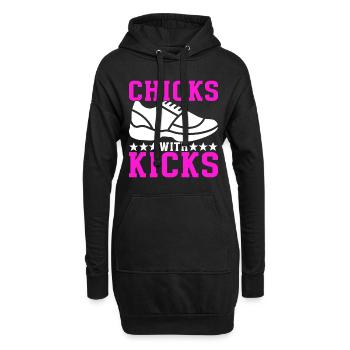 Sneakerhead Collectionneur de baskets - Sweat-shirt à capuche long Femme - noir - Devant
