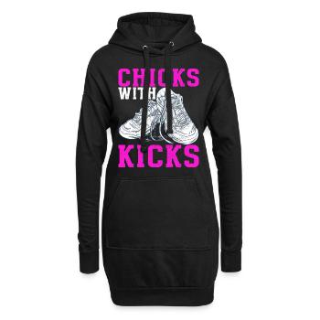 Sneakerhead Sneaker Collector - Sweat-shirt à capuche long Femme - noir - Devant