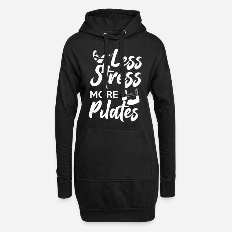 Pilates Instructor Teacher Less - Hoodie-Kleid - Schwarz