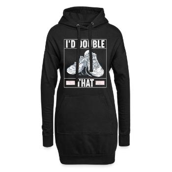 Sneakerhead Collectionneur de baskets - Sweat-shirt à capuche long Femme - noir - Devant