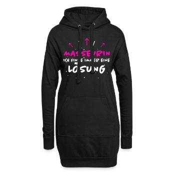 Masseurin Spruch Beruf Lustiges Masseurin Geschenk - Hoodie-Kleid - Schwarz - Vorne