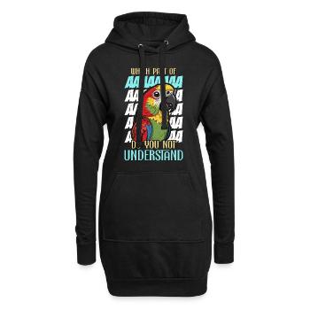 Conure Which Part Of Parrot Owner Conure Lover - Hoodie-Kleid - Schwarz - Vorne