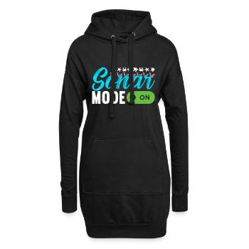Meeresbiologie Meeresbiologe - Hoodie-Kleid - Schwarz - Vorne