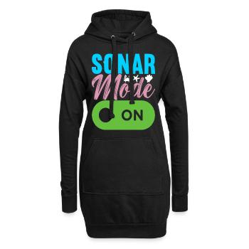 Meeresbiologie Meeresbiologe - Hoodie-Kleid - Schwarz - Vorne