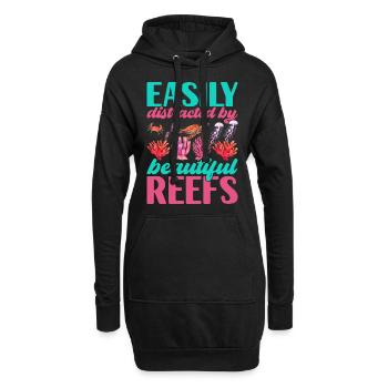 Meeresbiologie Meeresbiologe - Hoodie-Kleid - Schwarz - Vorne