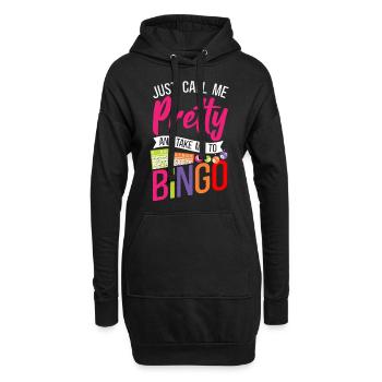 Bingo Player Girl Just Call Me - Hoodie-Kleid - Schwarz - Vorne