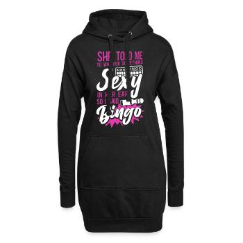 Bingo Player Ironic Sarcastic She - Hoodie-Kleid - Schwarz - Vorne