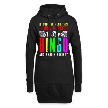 Joueur de bingo si vous pouvez lire ceci - Sweat-shirt à capuche long Femme - noir - Devant