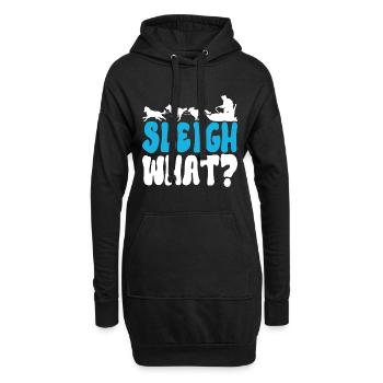 Traîneau Chiens de traîneau - Sweat-shirt à capuche long Femme - noir - Devant