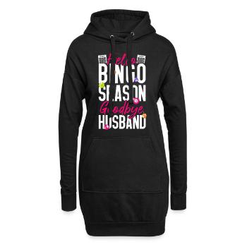 Bingo Player Husband Wife Hello - Hoodie Dress - black - Front