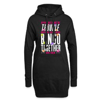 Bingo Player Friends Besties - Hoodie-Kleid - Schwarz - Vorne