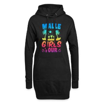 Visite des filles de Malle - Sweat-shirt à capuche long Femme - noir - Devant