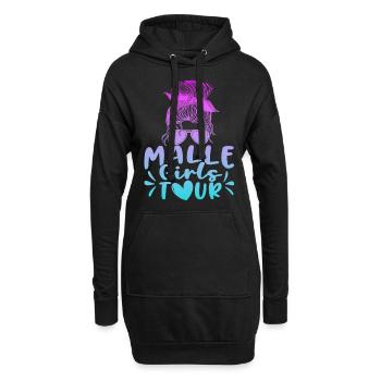 Visite des filles de Malle - Sweat-shirt à capuche long Femme - noir - Devant
