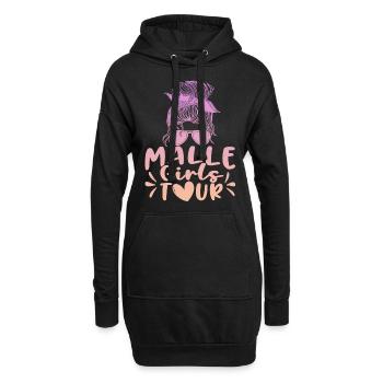Visite des filles de Malle - Sweat-shirt à capuche long Femme - noir - Devant