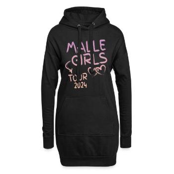 Malle Girls Tour 2024 - Hoodie-Kleid - Schwarz - Vorne