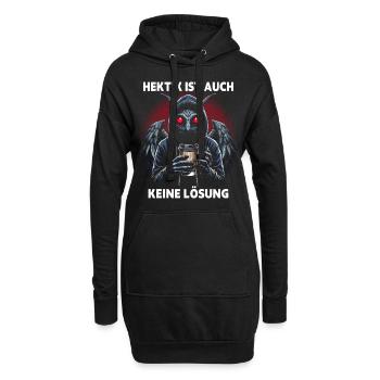 L’agitation n’est pas non plus une solution - Sweat-shirt à capuche long Femme - noir - Devant