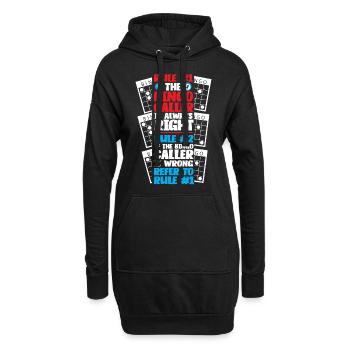 Règle du joueur de bingo #1 Le bingo - Sweat-shirt à capuche long Femme - noir - Devant