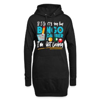Bingo Player If I Can't Bring My - Hoodie-Kleid - Schwarz - Vorne
