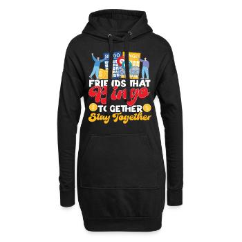 Bingo Player Friends Buddies - Hoodie-Kleid - Schwarz - Vorne