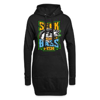 Suchen Sie mehr Barschfische - Hoodie-Kleid - Schwarz - Vorne