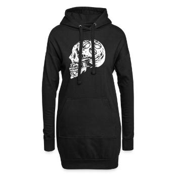 Rugby Player Rugby Lover - Hoodie-Kleid - Schwarz - Vorne