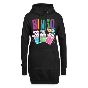 Le bingo est ma thérapie - Sweat-shirt à capuche long Femme - noir - Devant