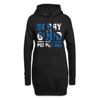 Introverti Désolé Je ne suis pas bon Introverti Timide - Sweat-shirt à capuche long Femme - noir - Devant