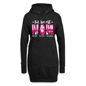 Maman introvertie L’idole Le mythe Mode de vie intérieur - Sweat-shirt à capuche long Femme - noir - Devant
