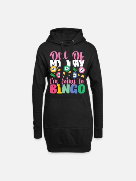 Bingo Player Out Of My Way I'm - Hoodie-Kleid - Schwarz