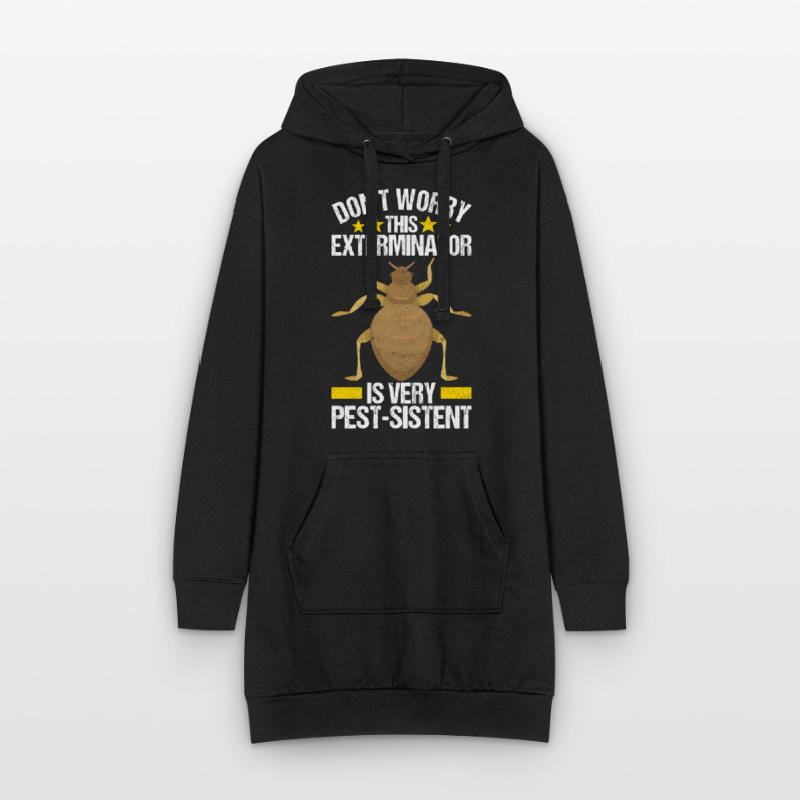 Schädlingsbekämpfung Kammerjäger Hoodie-Kleid