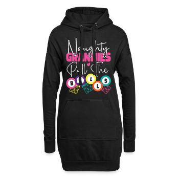Bingo Player Grandma Naughty - Hoodie-Kleid - Schwarz - Vorne