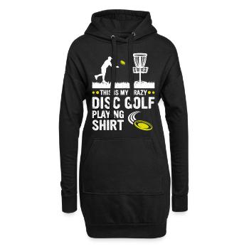 C’est ma chemise de disc golf fou Disc Golf - Sweat-shirt à capuche long Femme - noir - Devant
