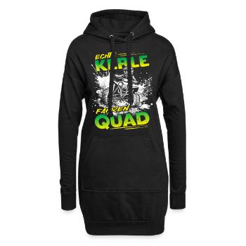 Echte Kerle fahren Quad - Motorsport - ATV - Hoodie-Kleid - Schwarz - Vorne