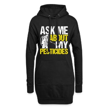 Schädlingsbekämpfung Kammerjäger - Hoodie-Kleid - Schwarz - Vorne