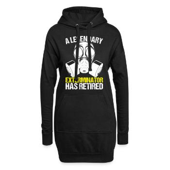 Schädlingsbekämpfung Kammerjäger - Hoodie-Kleid - Schwarz - Vorne