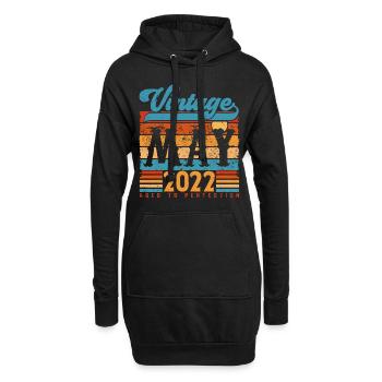 Mai 2022, Vintage-Geburtstagsgeschenk Mai 2022. - Hoodie-Kleid - Schwarz - Vorne