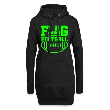 Flag Football - Hoodie-Kleid - Schwarz - Vorne